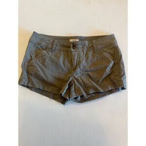 BKE Women's Olive Green Casual Shorts Sz 28 Double Button Cotton Spandex